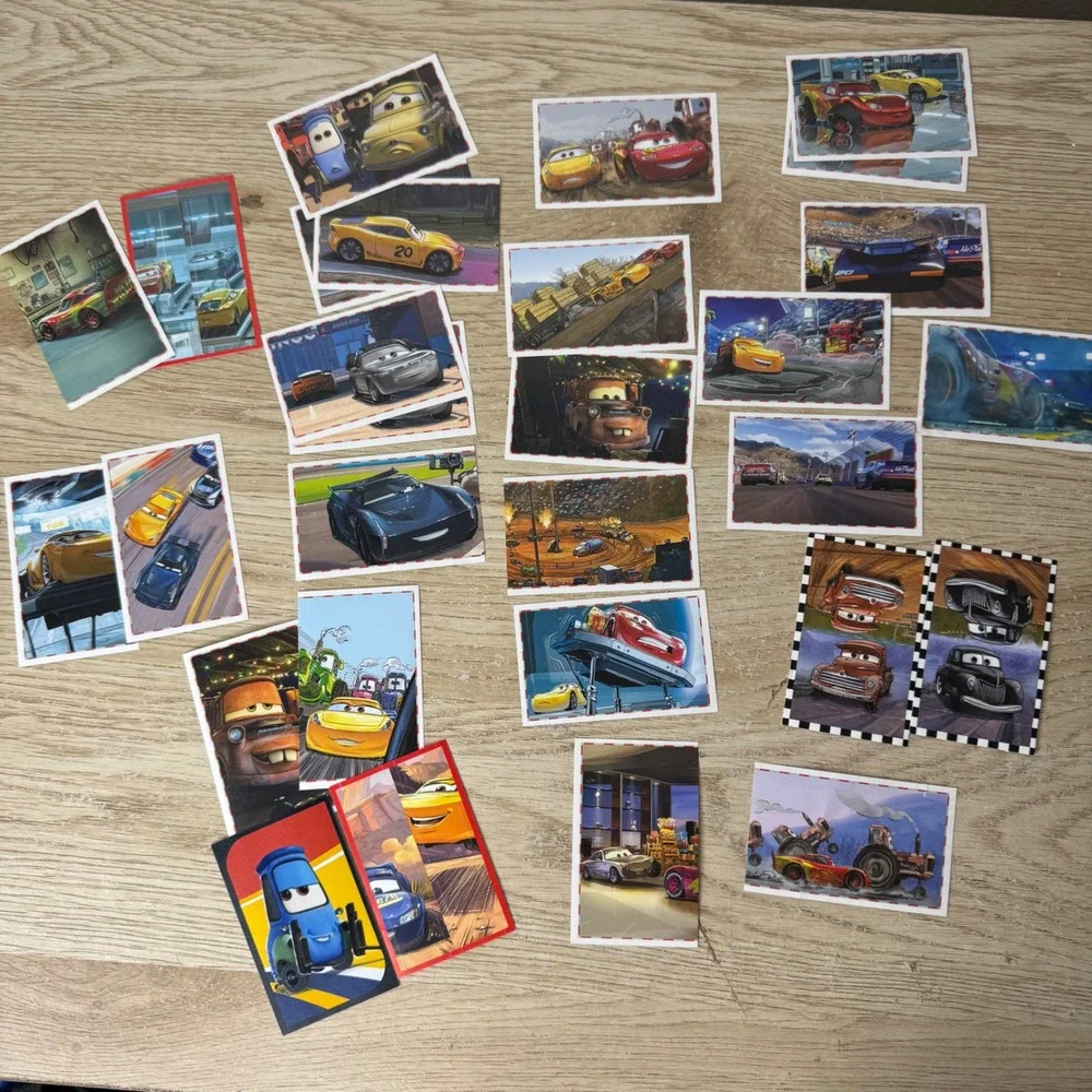 Disney Pixar Cars‎ 3 Panini Sticker Card Lot of 29 Lightning McQueen Mater